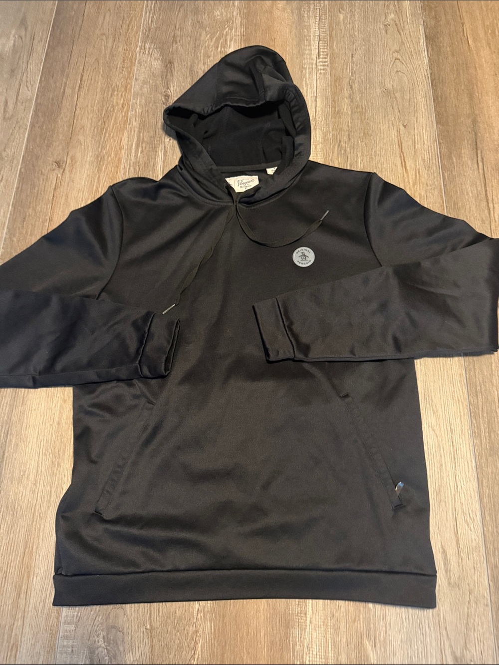 Original Penguin Golf Performance Hoodie in caviar black